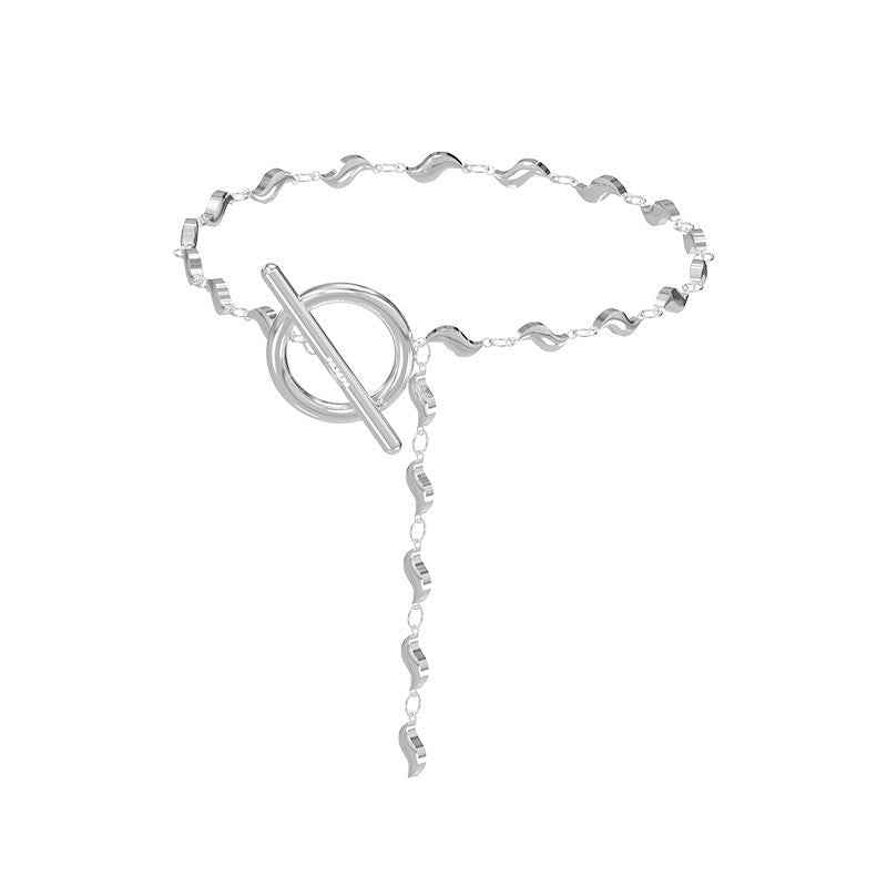 Minimalist Silver-Plated Bracelet β High-Sense Original Designer Hand Ornament
