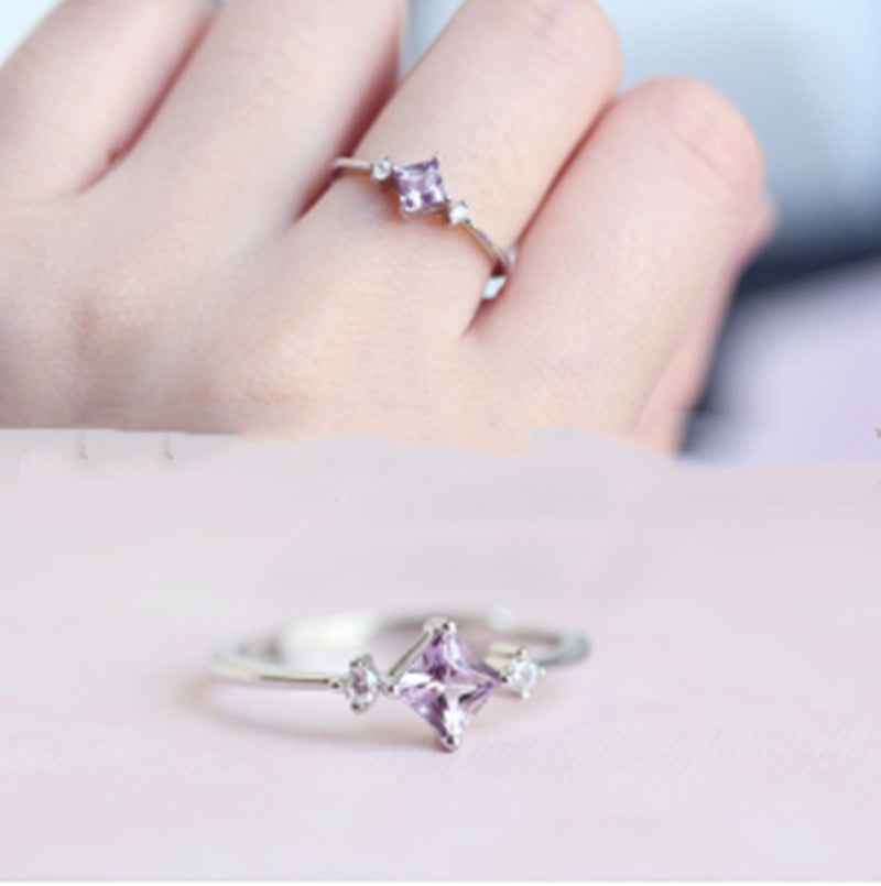 Lilac Princess Silver Ring - Elegant Sterling Silver Jewelry for Every Occasion