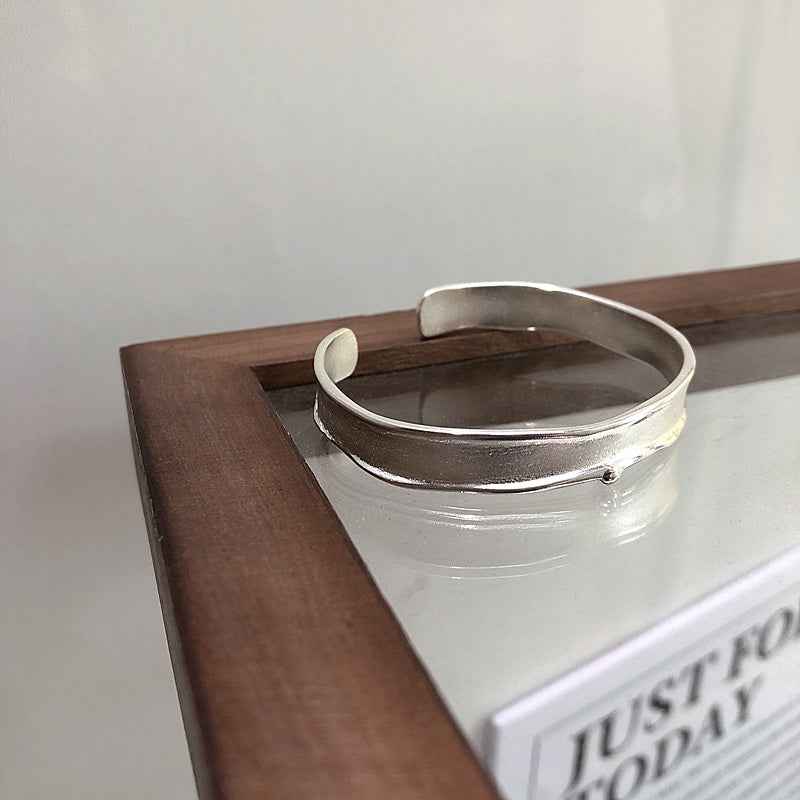 Pure Silver Minimalist Cuff for Timeless Elegance in .999 Silver