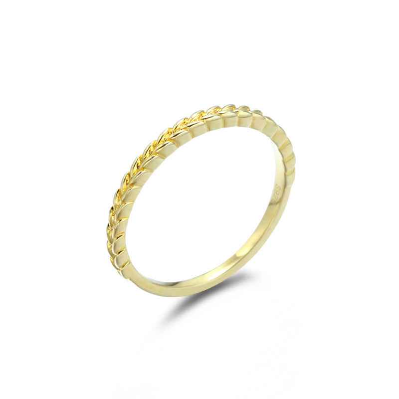 Light Luxury Silver Butterfly Ring 925 Silver Shell Star Index Finger Zircon Three-Piece Set