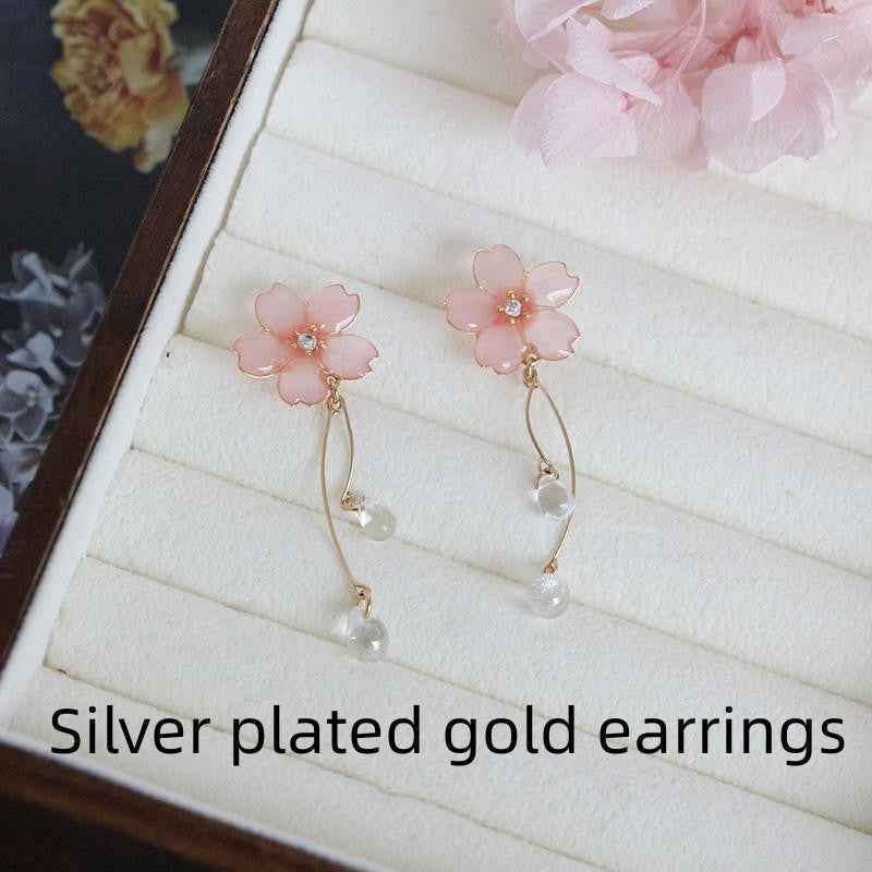 Fairy-Inspired Earrings - Whimsical Japanese Spiral Ear Clips and Silver/Gold-Plated Studs for Women