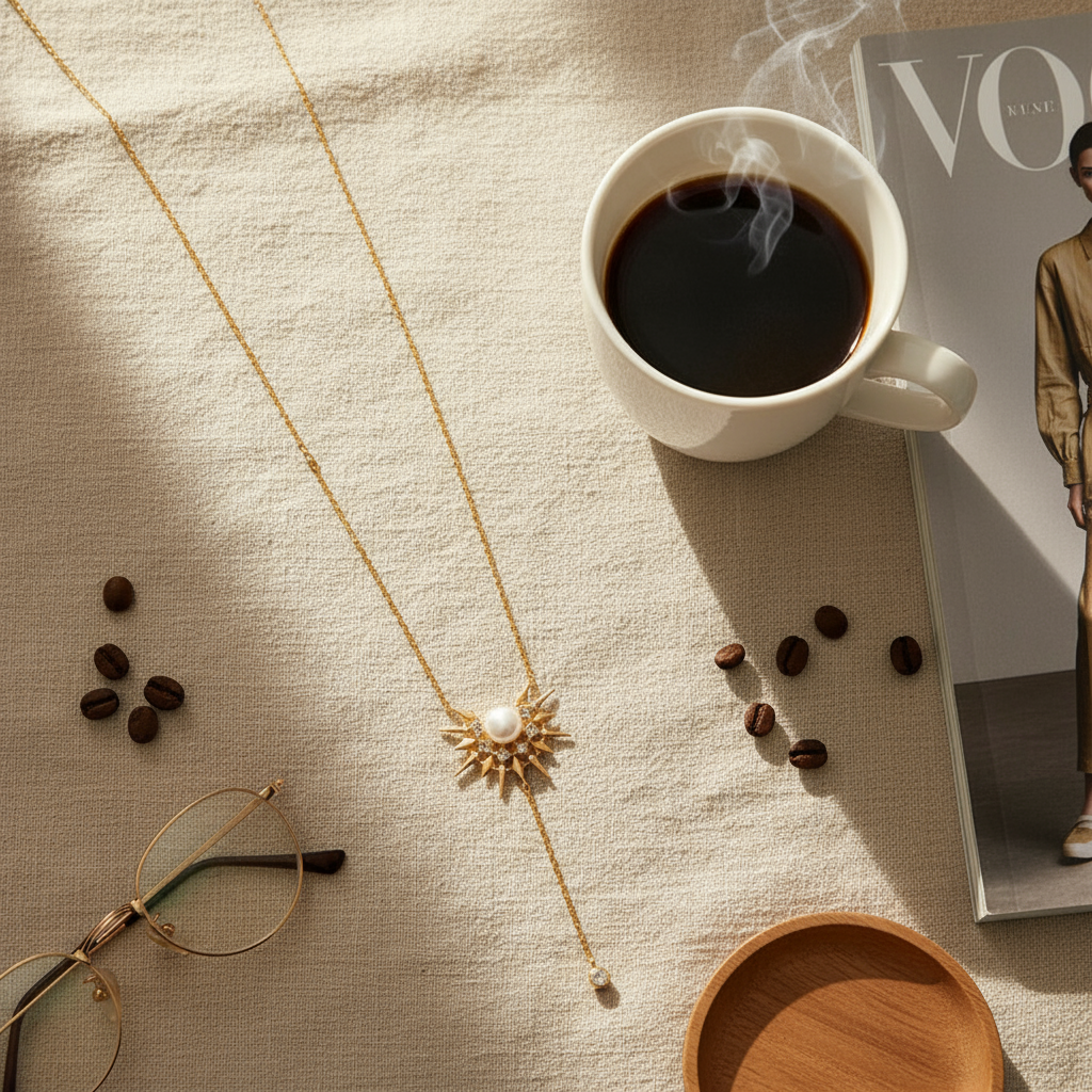 Sterling Silver Freshwater Pearl Necklace β Adjustable S925 Chain, Classic Elegant Design - Eterna