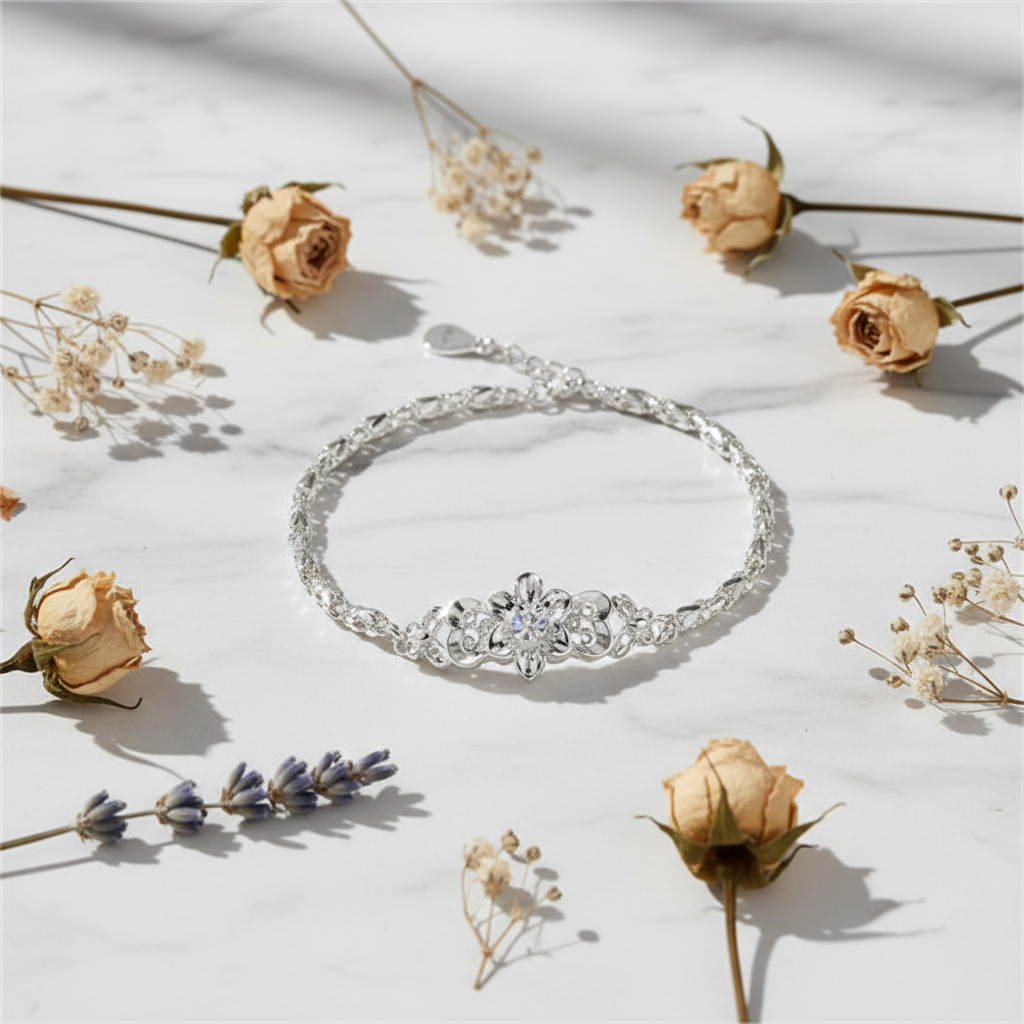 Floral Filigree Bracelet - Eterna