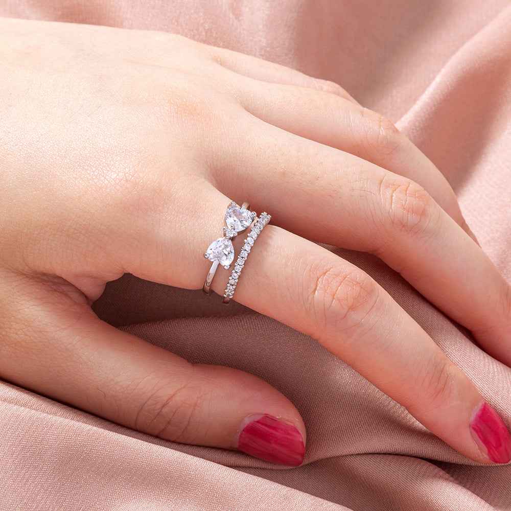 Adjustable Bow Knot Ring - Personalized Open Band | Women's European & American Fashion Jewelry