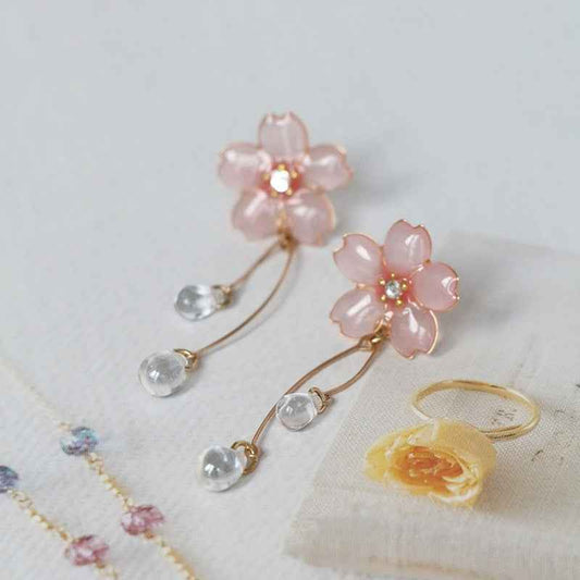 Fairy-Inspired Earrings - Whimsical Japanese Spiral Ear Clips and Silver/Gold-Plated Studs for Women