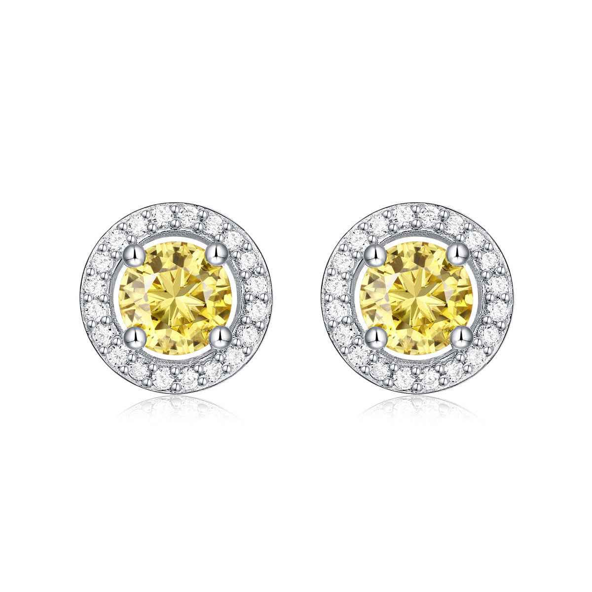Moissanite Stud Earrings in S925 Sterling Silver - 1.0ct Total