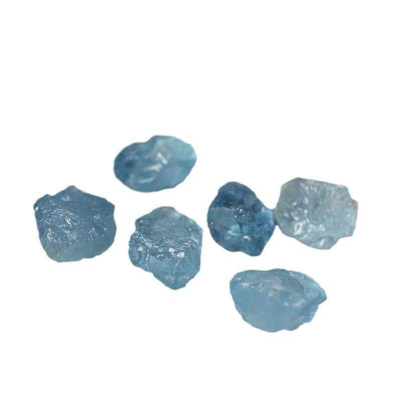 Long Leaf Aquamarine Ring - S925 Sterling Silver Floral Chinese Style Wide Band | Women's Nature-Inspired Jewelry