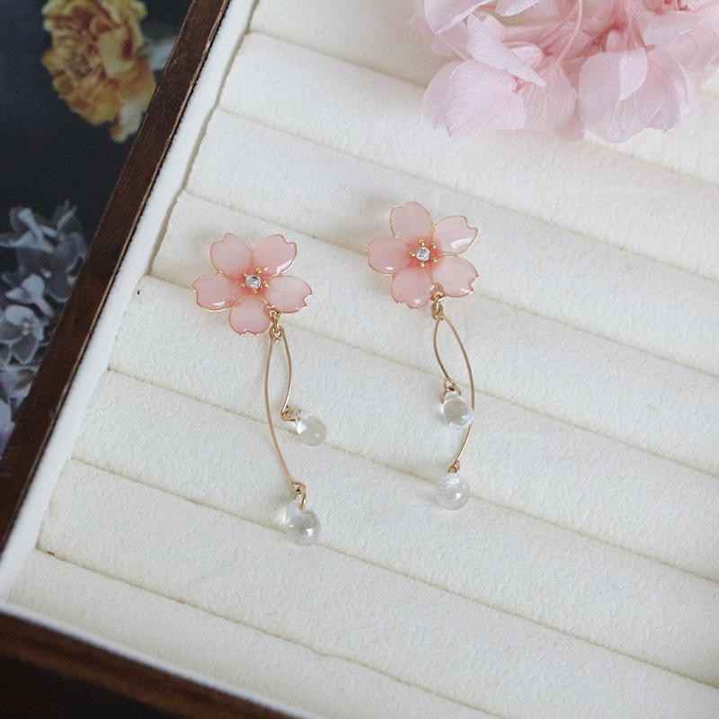 Fairy-Inspired Earrings - Whimsical Japanese Spiral Ear Clips and Silver/Gold-Plated Studs for Women