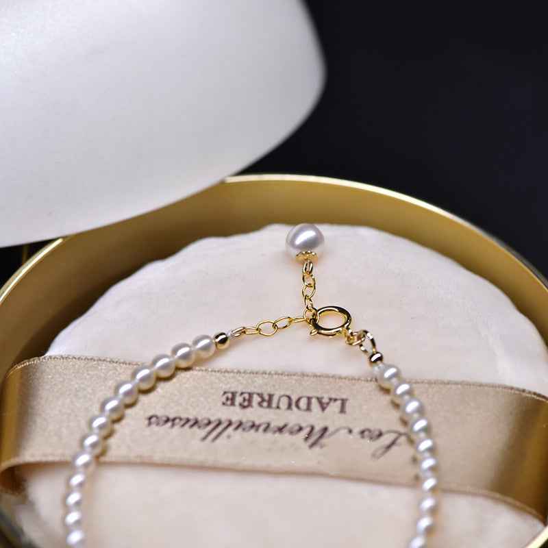USA 14K Gold-Plated Freshwater Pearl Bracelet – Hypoallergenic, Water-Resistant & Adjustable Luxury