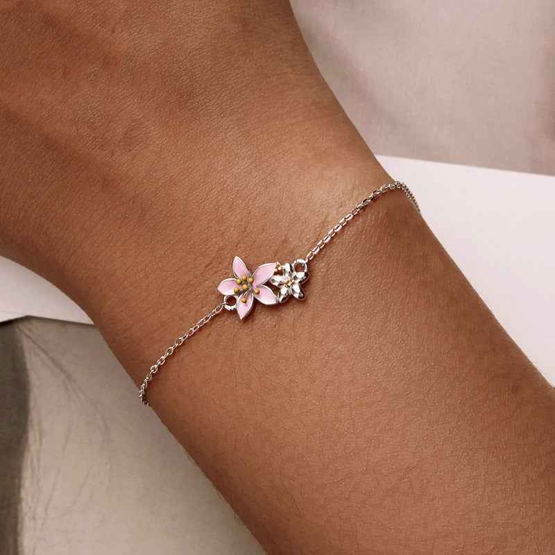 Dainty Cherry Blossom Bracelet for Elegant Floral Accessories