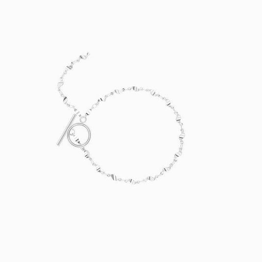 Minimalist Silver-Plated Bracelet – High-Sense Original Designer Hand Ornament
