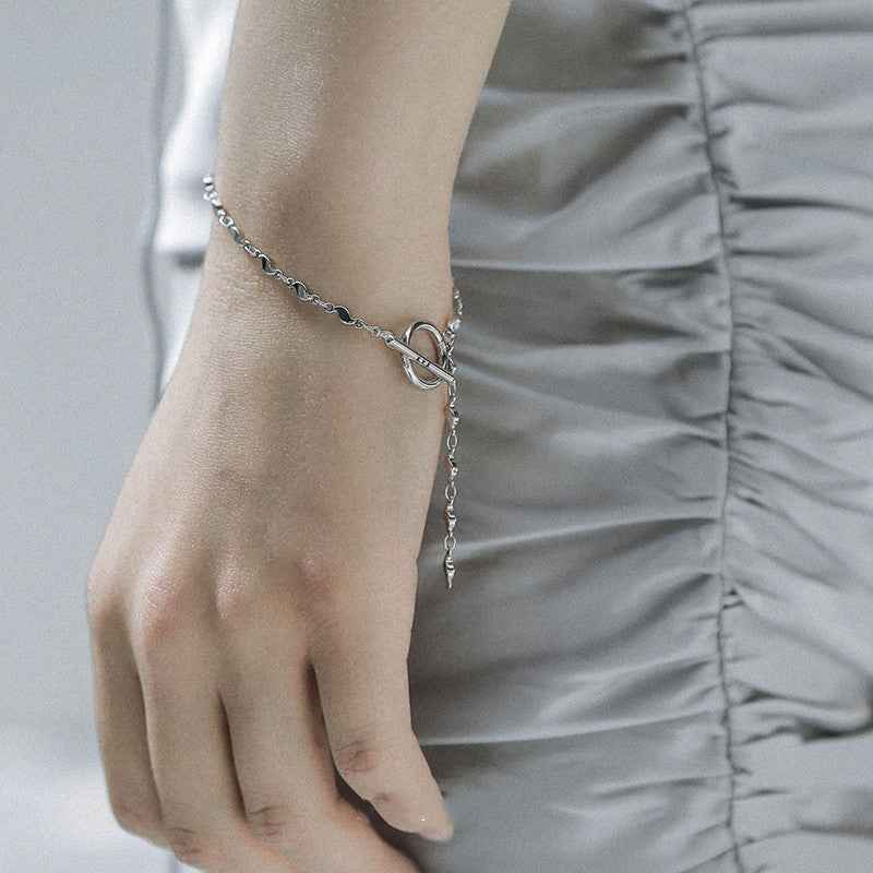 Minimalist Silver-Plated Bracelet – High-Sense Original Designer Hand Ornament