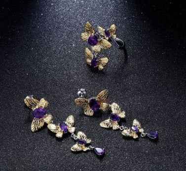 Amethyst Flutter Collection - Elegant Amethyst Flutter Jewelry