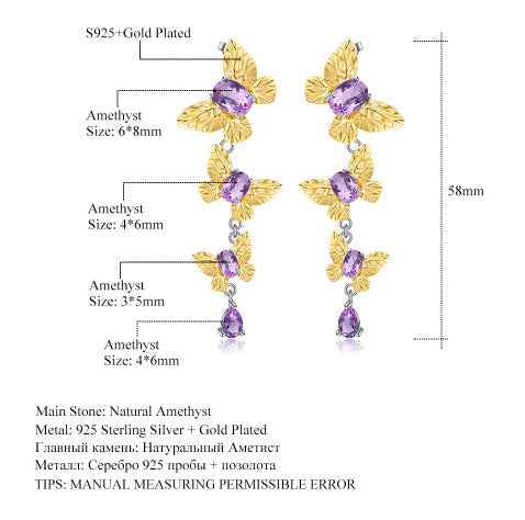 Amethyst Flutter Collection - Elegant Amethyst Flutter Jewelry