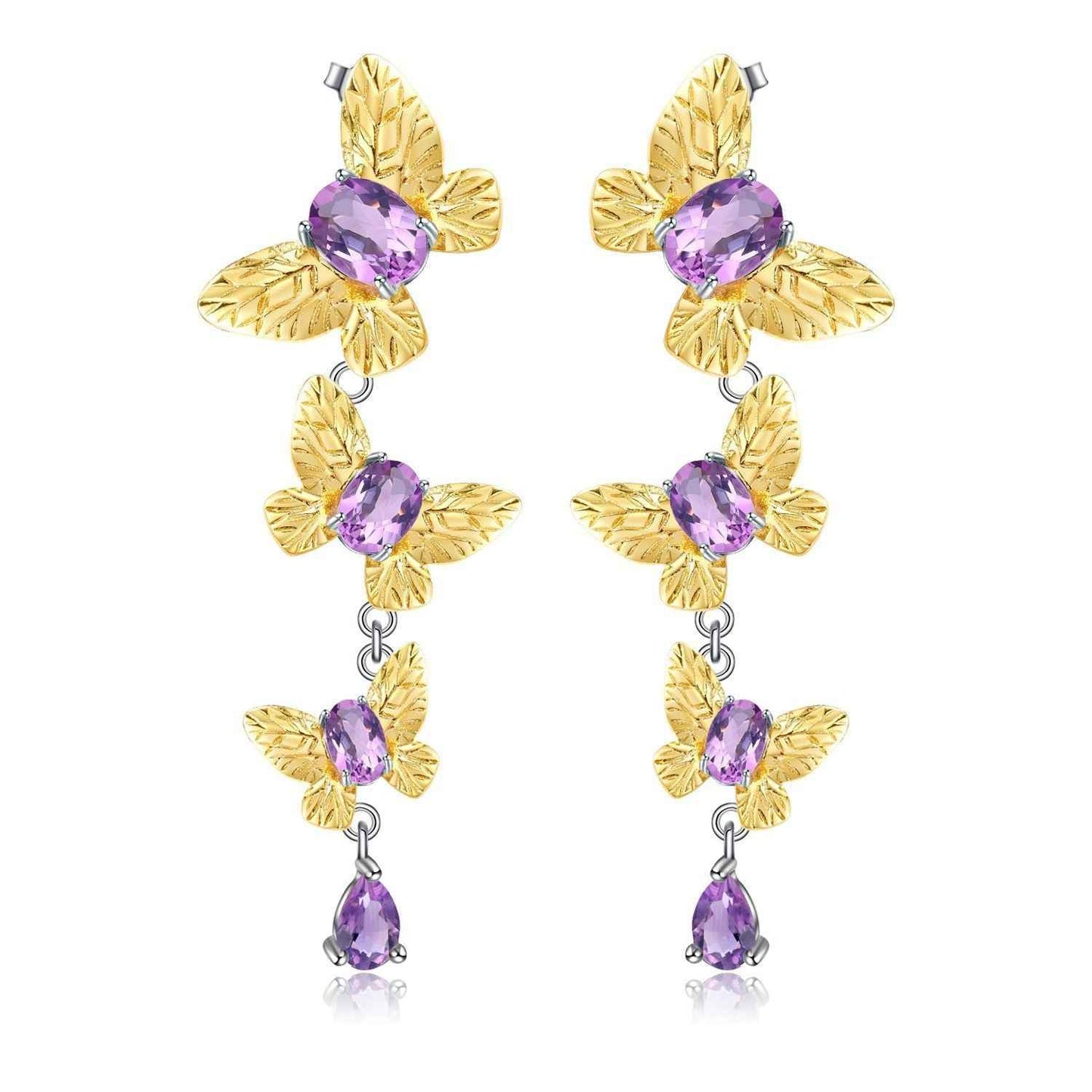 Amethyst Flutter Collection - Elegant Amethyst Flutter Jewelry