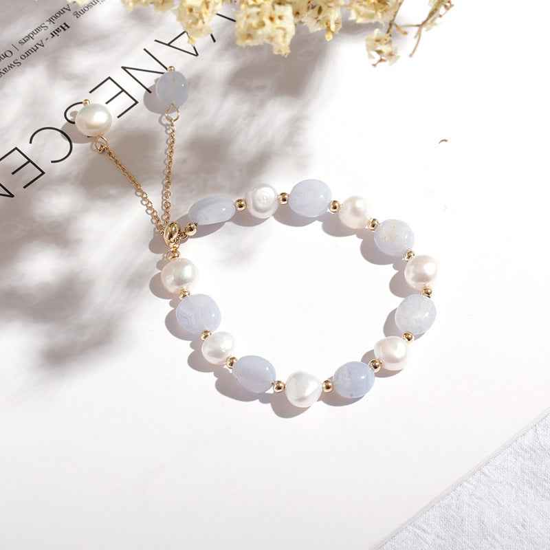 Elegant Moonstone Pearl Adjustable Bracelet - Minimalist Luxury in Multiple Styles