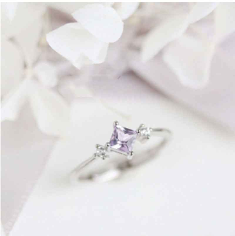 Lilac Princess Silver Ring - Elegant Sterling Silver Jewelry for Every Occasion