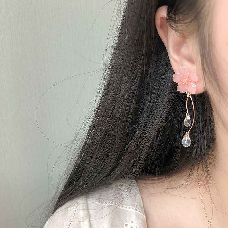 Fairy-Inspired Earrings - Whimsical Japanese Spiral Ear Clips and Silver/Gold-Plated Studs for Women