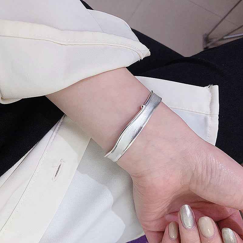 Pure Silver Minimalist Cuff for Timeless Elegance in .999 Silver
