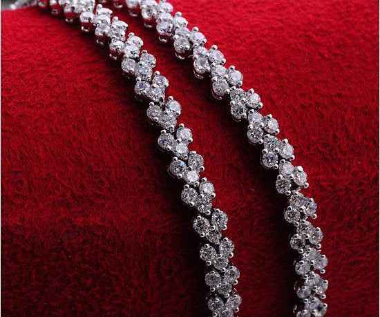 Round Cut CZ Tennis Bracelet in S925 Sterling Silver - Elegant and Timeless Jewelry