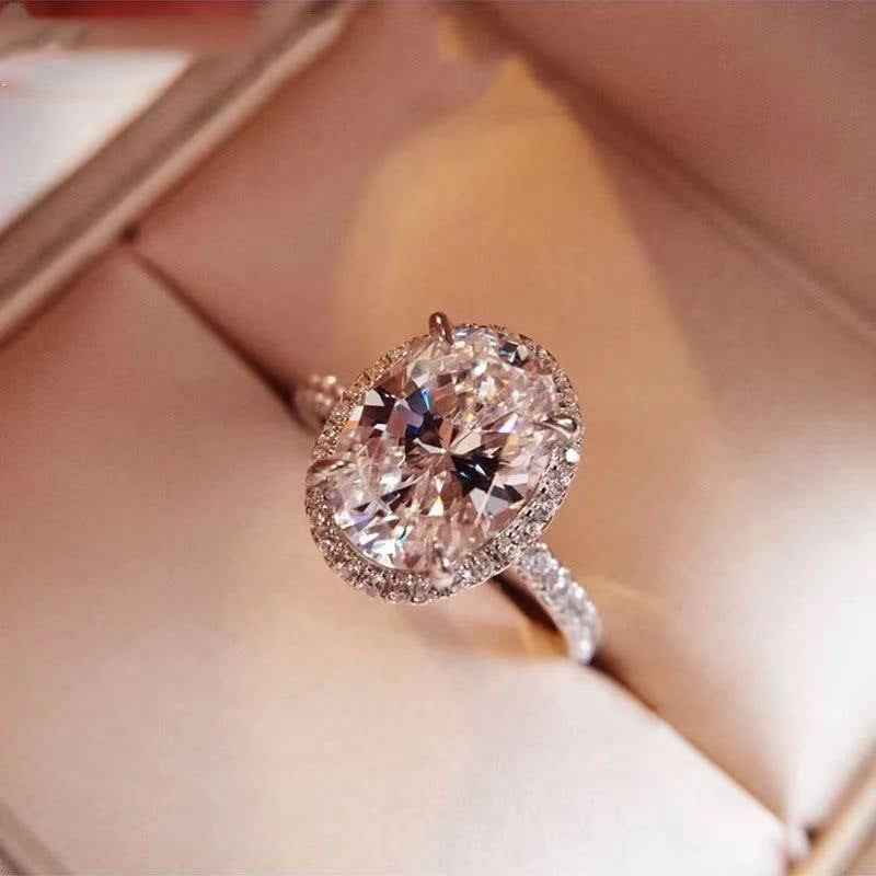 Stunning Oval Cut Moissanite Ring for Timeless Promises