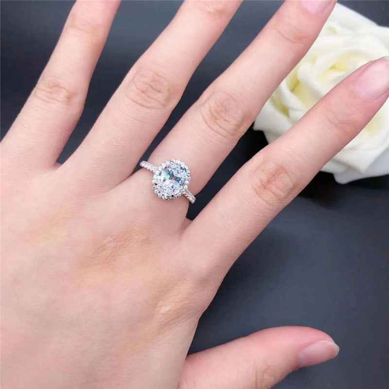 Stunning Oval Cut Moissanite Ring for Timeless Promises