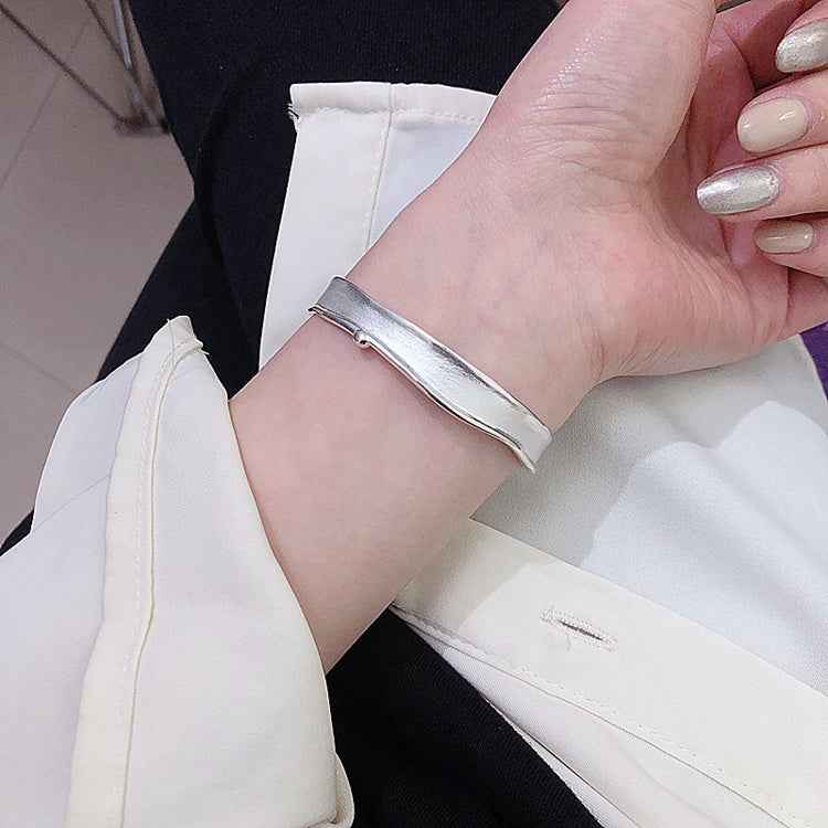 Pure Silver Minimalist Cuff for Timeless Elegance in .999 Silver