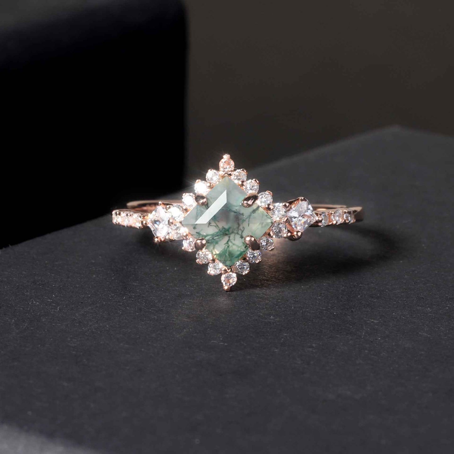 Natural Water Agate Rings in Sterling Silver – 5 Unique Designs and Multiple Sizes