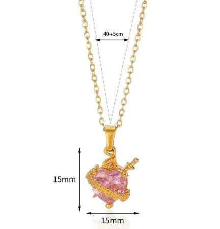 Pink Heart Necklace with Crystal Heart & Arrow Design