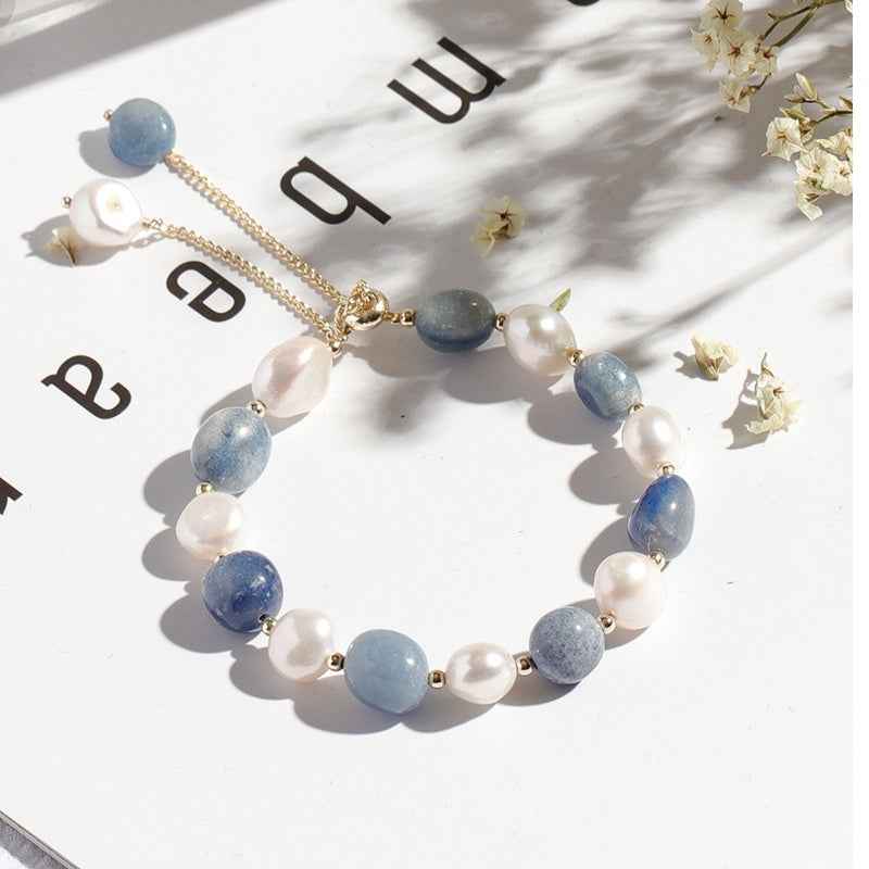 Elegant Moonstone Pearl Adjustable Bracelet - Minimalist Luxury in Multiple Styles