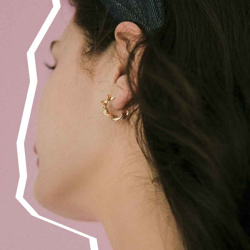 Vintage-Inspired Earrings - S925 Sterling Silver and 18K Gold Plating for Timeless Women's Jewelry