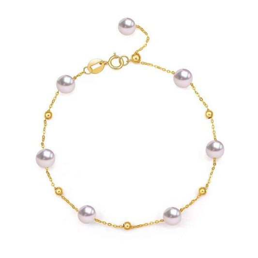 Dainty Gold Pearl Bracelet for Elegant Everyday Wear