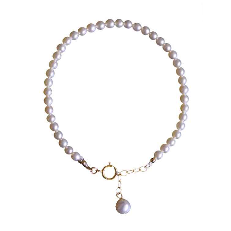 USA 14K Gold-Plated Freshwater Pearl Bracelet – Hypoallergenic, Water-Resistant & Adjustable Luxury