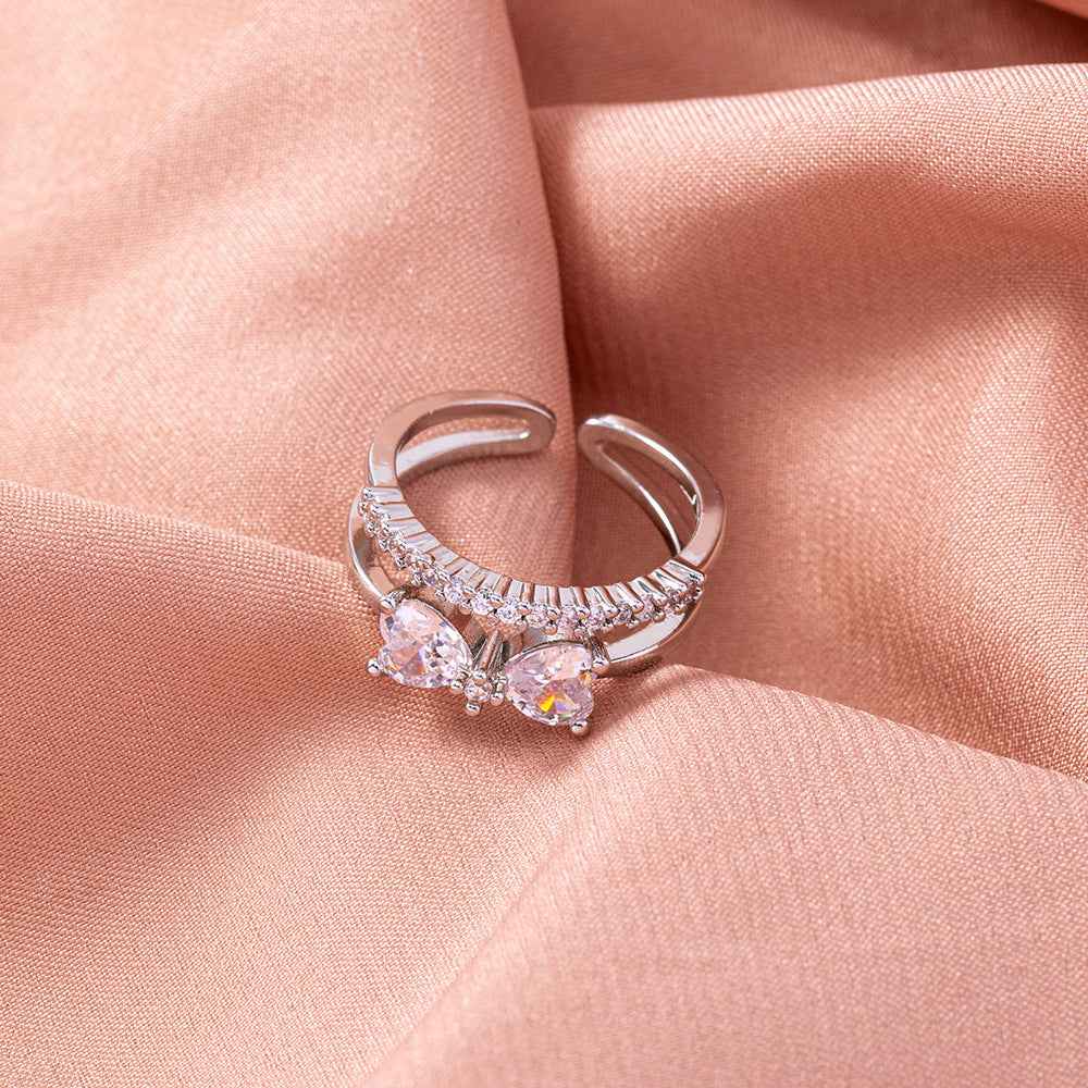 Adjustable Bow Knot Ring - Personalized Open Band | Women's European & American Fashion Jewelry