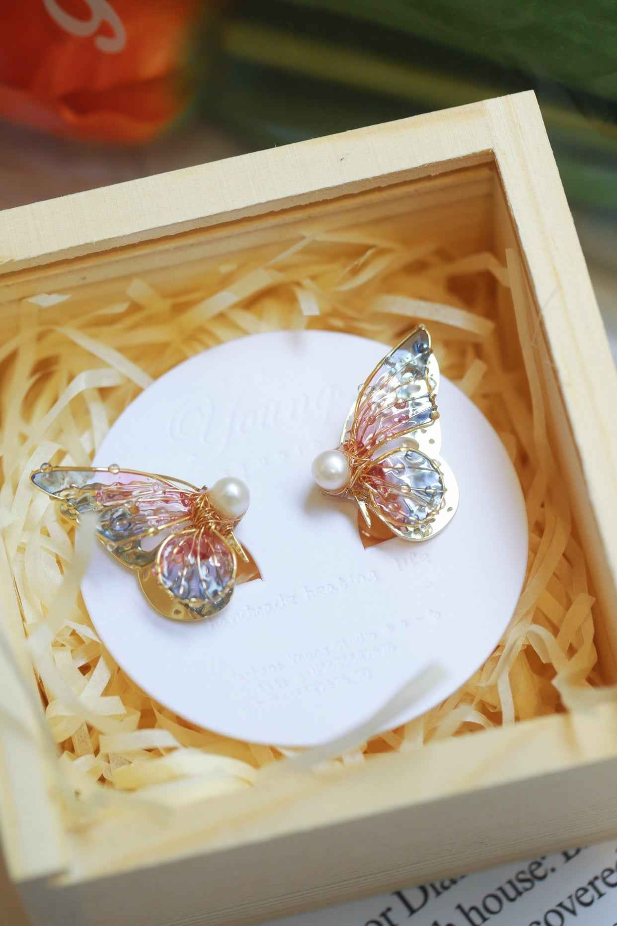Butterfly Lady Earrings - Vibrant Alloy with Silver or Gold-Plated Options in Multiple Colors & Styles (Studs, Ear Clips, Singles)