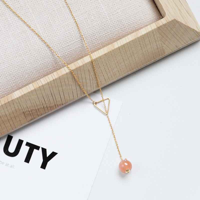 Minimalist Sun Pendant Necklace in Sterling Silver with 45cm Chain for Everyday Elegance