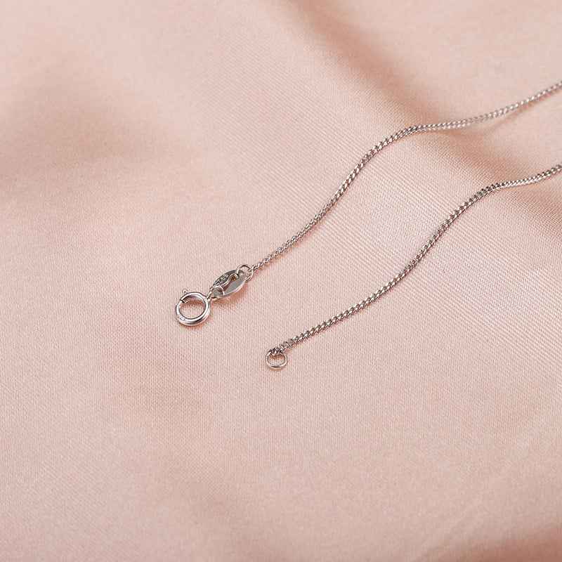 Sterling Silver Pearl Choker Necklace with Rhinestone Accents - Platinum Plated Women's Jewelry