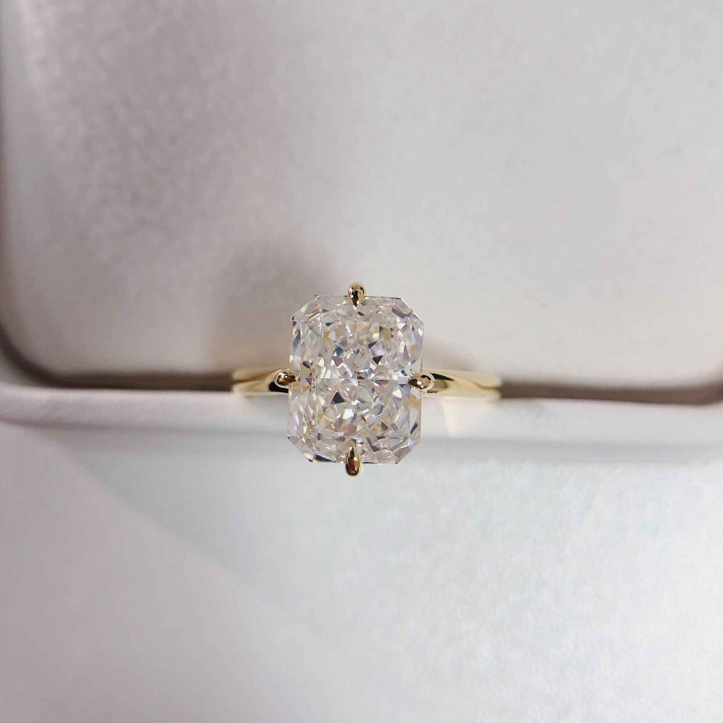 Simple Grace Wide Rhinestone Silver Ring – Silver Plated 11mm Band | Women's High Carbon Sparkle Jewelry