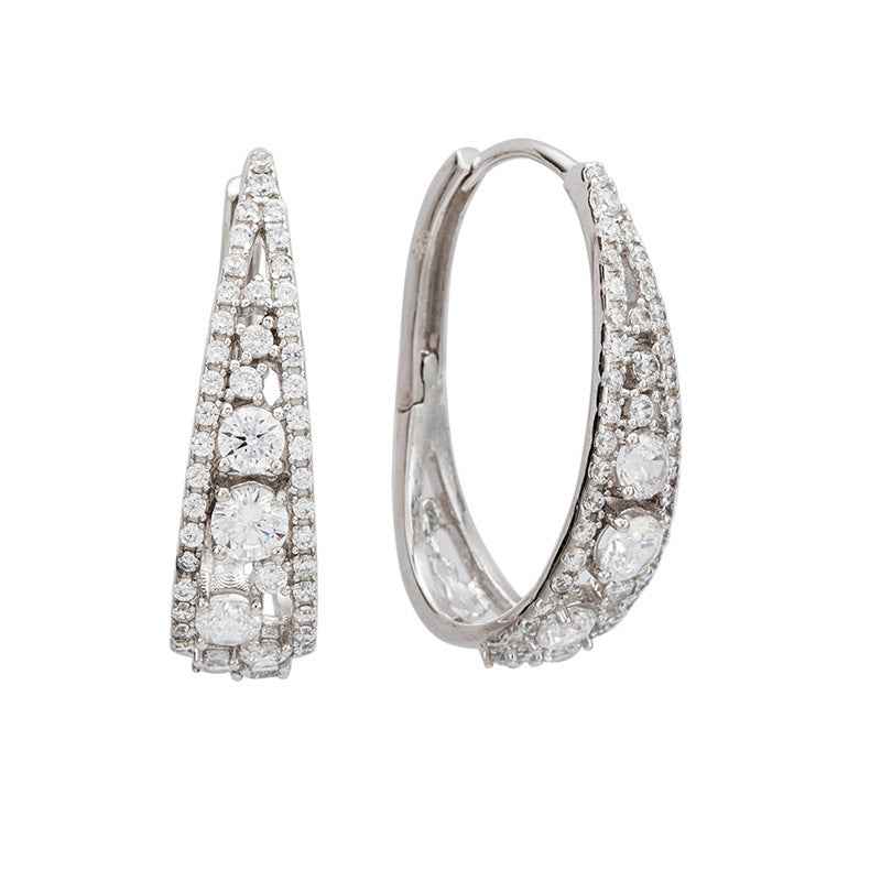 Elegant Hoop Earrings - Exquisite Filigree Design