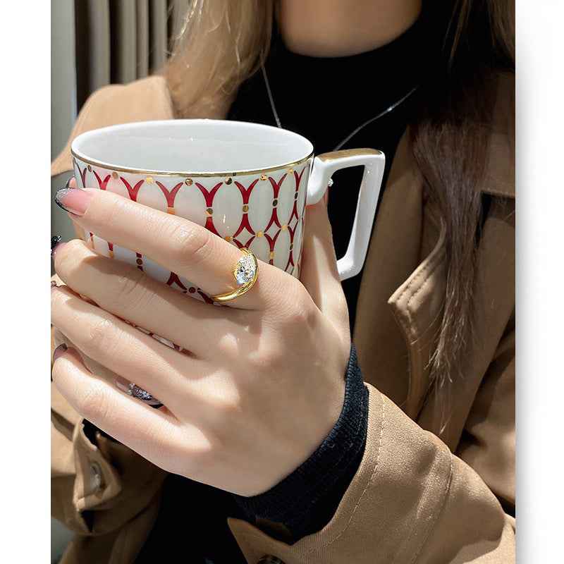 Water Drop Diamond Ring - Elegant 925 Sterling Silver Teardrop Jewelry for Women in Gold & Silver