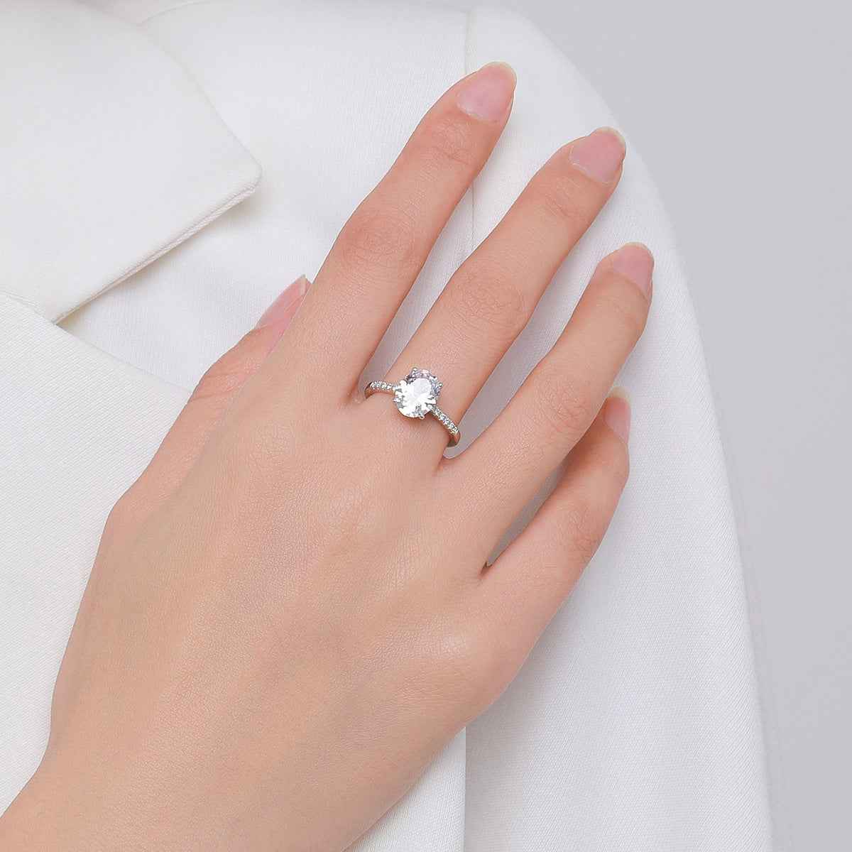 Sterling Silver Butterfly Ring Set - Elegant and Delicate Jewelry