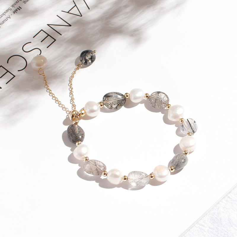 Elegant Moonstone Pearl Adjustable Bracelet - Minimalist Luxury in Multiple Styles