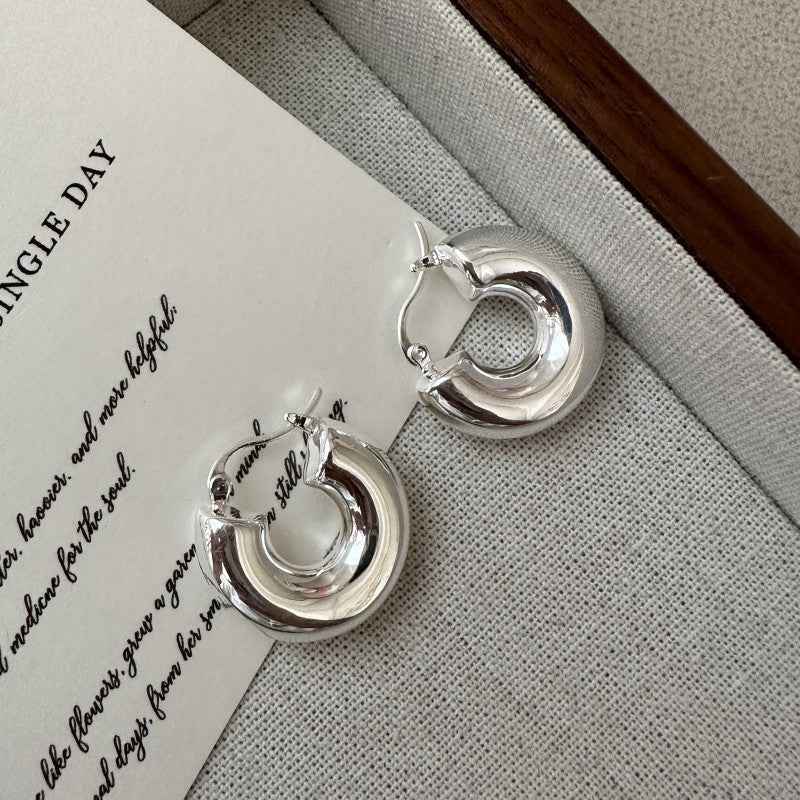 Flower Branch Hook Earrings with Sky Blue Topaz - Gold-Plated 925 Sterling Silver, Nature-Inspired Sky Blue Topaz Earrings