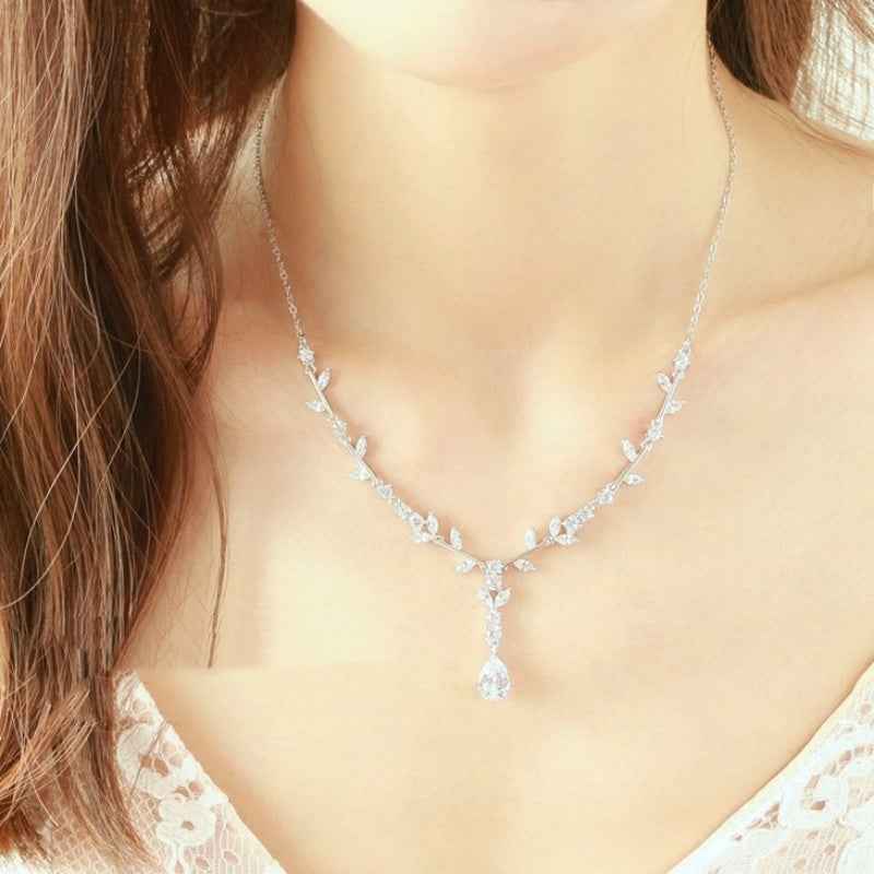 Juliette Bridal Jewelry Set - Elegant Necklace & Earring Bridal Set