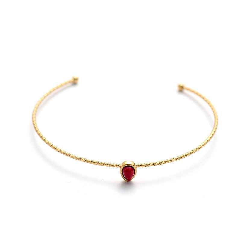French Style Stainless Steel Bracelet - Versatile European/American Design in 4 Colors