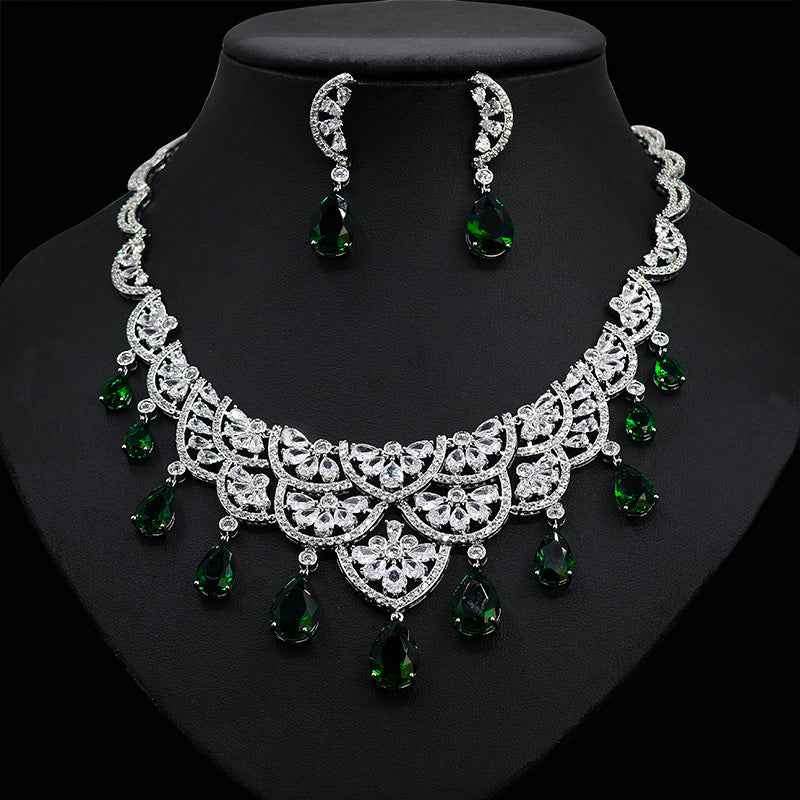 Grand Banquet CZ Jewelry Set - Elegant and Dazzling Accessories for Any Occasion