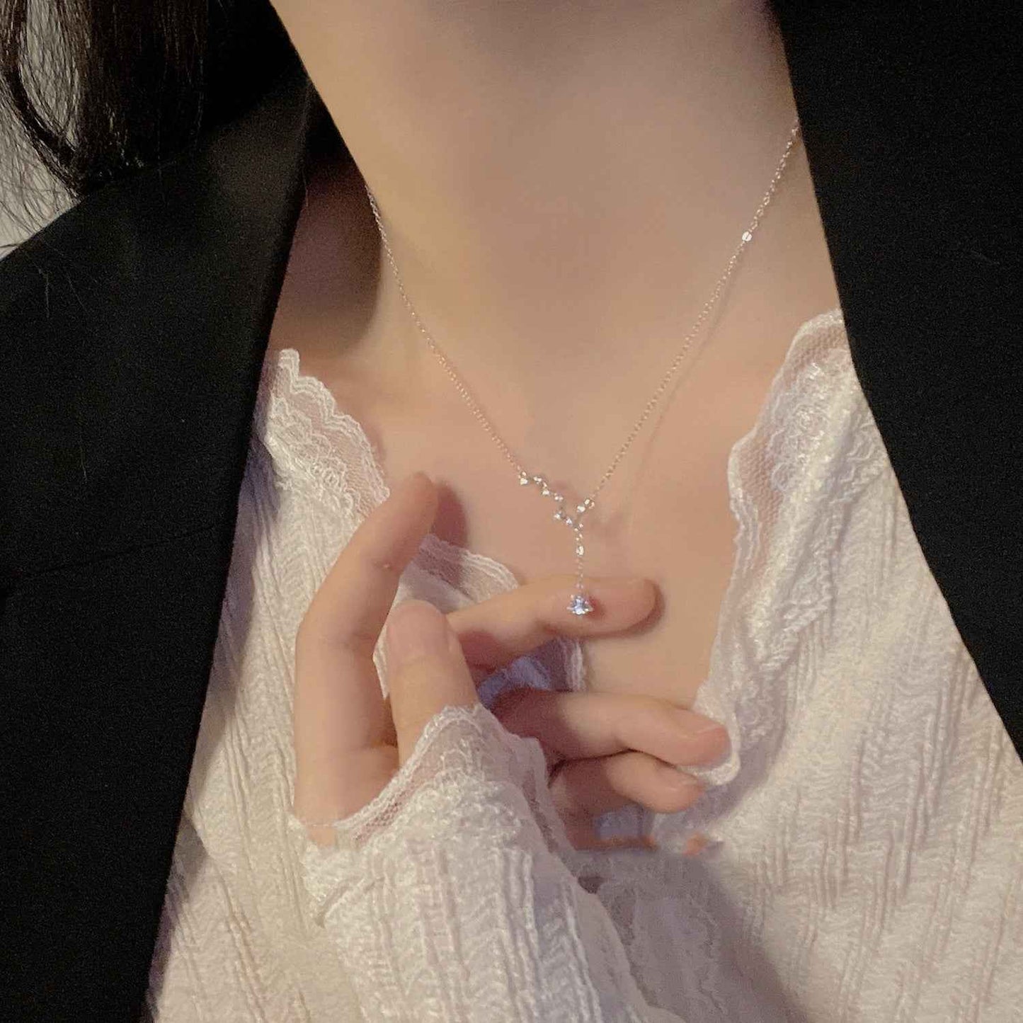 Big Dipper Necklace - Sterling Silver or Gold-Plated Celestial Star Pendant