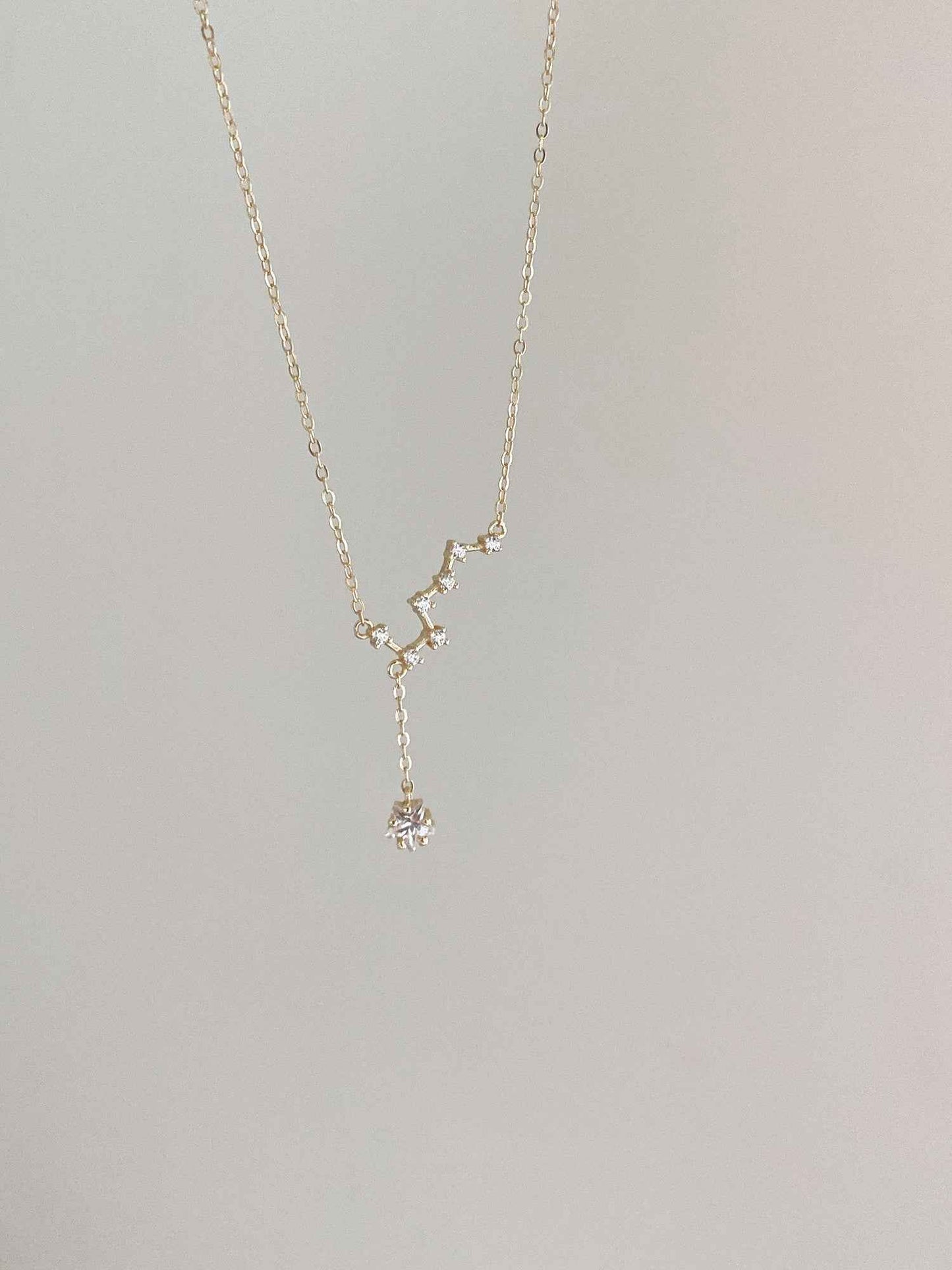 Big Dipper Necklace - Sterling Silver or Gold-Plated Celestial Star Pendant