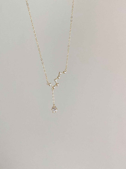 Big Dipper Necklace - Sterling Silver or Gold-Plated Celestial Star Pendant