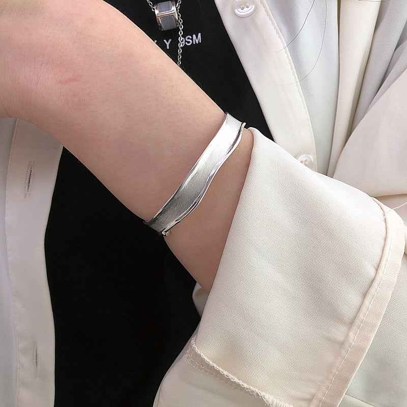 Pure Silver Minimalist Cuff for Timeless Elegance in .999 Silver